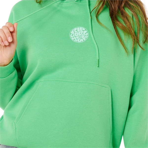 2026 Rip Curl Mujer Sudadera Con Capucha Icons Of Surf Heritage 06NWFL - Green